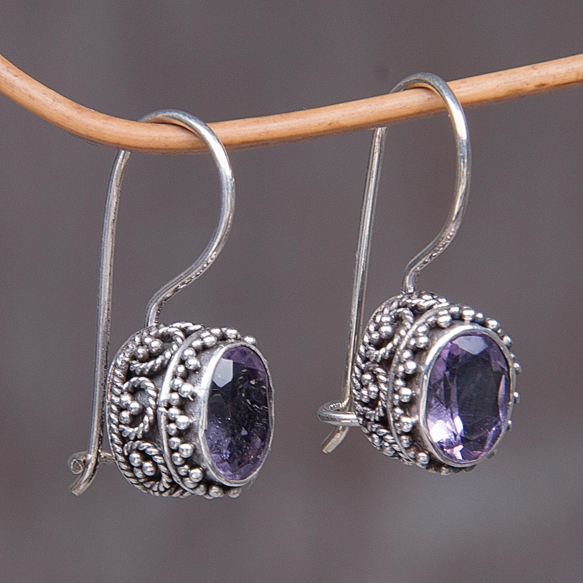 UNICEF Market | Amethyst And Sterling Silver Earrings From Bali And ...