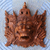 Wood mask, 'Rahwana, King of Alengka' - Balinese Carved Wood Mask Depicting Alengka King of Alengka (image 2) thumbail