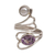Amethyst and pearl ring, 'Pure in Heart' - Amethyst and Pearl Ring thumbail