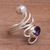 Amethyst and pearl ring, 'Pure in Heart' - Amethyst and Pearl Ring (image 2b) thumbail