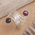 Garnet ring, 'Life Force of Peace' - Handcrafted Sterling Silver and Garnet Ring