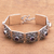 Amethyst bracelet, 'Mystical Flower' - Amethyst bracelet (image 2) thumbail