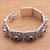 Amethyst bracelet, 'Mystical Flower' - Amethyst bracelet (image 2b) thumbail