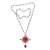 Carnelian pendant necklace, 'Radiant Sun' - Carnelian Sterling Silver Pendant Necklace (image 2d) thumbail