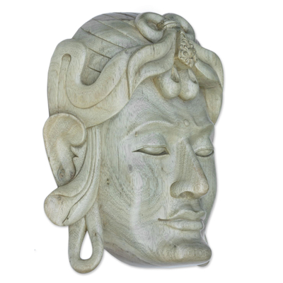 Wood mask, 'Buddha from China' - Wood mask