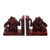Wood bookends, 'Guardian Monkeys' (pair) - Artisan Crafted Indonesian Wood Bookends (Pair) thumbail