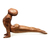 Wood sculpture, 'Yoga Cobra Pose' - Original Wood Sculpture thumbail