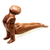 Wood sculpture, 'Yoga Cobra Pose' - Original Wood Sculpture (image 2c) thumbail