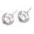 Sterling silver drop earrings, 'Mystique' - Sterling silver drop earrings