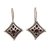 Garnet dangle earrings, 'Temple Window' - Garnet dangle earrings thumbail