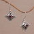Garnet dangle earrings, 'Temple Window' - Garnet dangle earrings (image 2b) thumbail
