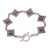 Garnet charm bracelet, 'Temple Window' - Garnet charm bracelet (image 2b) thumbail