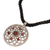 Garnet flower necklace, 'Lotus Blossom' - Floral Garnet Sterling Silver Necklace (image 2b) thumbail
