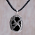 Onyx pendant necklace, 'Perfectly Free' - Onyx pendant necklace (image 2) thumbail
