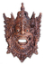 Wood mask, 'Demon Brother' - Carved by Hand Wood Mask