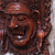 Wood mask, 'Rahwana, the Demon King' - Cultural Wood Mask (image 2b) thumbail