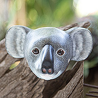 Wood mask, 'Cuddly Koala'