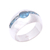 Blue topaz cocktail ring, 'Wink' - Silver and Blue Topaz Domed Ring (image 2c) thumbail