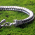 Men's sterling silver braid bracelet, 'Dragon Braid' - Sterling Silver Link Bracelet from Indonesia