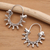 Sterling silver hoop earrings, 'Radiance' - Artisan Crafted Sterling Silver Hoop Earrings (image 2c) thumbail