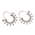 Sterling silver hoop earrings, 'Radiance' - Artisan Crafted Sterling Silver Hoop Earrings (image 2d) thumbail
