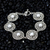 Cultured pearl link bracelet, 'Moon Flower' - Pearl link bracelet (image 2c) thumbail