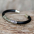 Sterling silver cuff bracelet, 'Frangipani' - Sterling Silver Cuff Bracelet (image 2b) thumbail