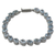 Topaz tennis bracelet, 'Sparkling Blue River' - Sterling Silver Link Blue Topaz Bracelet from India thumbail