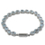 Topaz tennis bracelet, 'Sparkling Blue River' - Sterling Silver Link Blue Topaz Bracelet from India (image 2d) thumbail