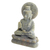 Soapstone sculpture, 'Beautiful Buddha' - Natural Soapstone Sculpture from India