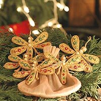 Ornaments, Dragonfly Magic (set of 5)