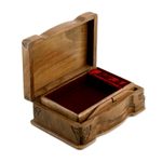 Walnut jewelry box, 'Vineyard' - Walnut jewelry box
