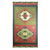 Wool and jute rug, 'Opposites' (3x5) - Red and Green Wool and Jute Dhurrie Rug (3x5)