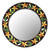 Mirror, 'Daffodils' - Fair Trade Indian Mosaic Ceramic Mirror thumbail