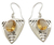 Citrine dangle earrings, 'Lemon Dewdrop' - Sterling Silver and Citrine Dangle Earrings (image 2a) thumbail