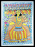 Madhubani painting, 'Ten Headed Ganesha' - Madhubani painting