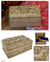 caja de nogal - Caja decorativa de madera tallada a mano.