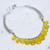 Chalcedony choker, 'Yellow Petals' - Sterling Silver Waterfall Chalcedony Necklace