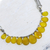 Chalcedony choker, 'Yellow Petals' - Sterling Silver Waterfall Chalcedony Necklace (image 2b) thumbail