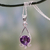 Amethyst pendant necklace, 'Sweet Spirit' - Amethyst pendant necklace (image 2) thumbail