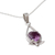 Amethyst pendant necklace, 'Sweet Spirit' - Amethyst pendant necklace (image 2b) thumbail