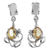 Citrine dangle earrings, 'Reverie' - Sterling Silver and Citrine Earrings from India thumbail