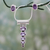 Amethyst jewelry set, 'Aware' - Amethyst Necklace and Earrings Jewelry Set thumbail
