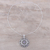 Multi-gemstone pendant necklace, 'Gemstone Mandala' - Hand Crafted Sterling Silver Multigem Pendant Necklace (image 2b) thumbail