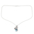 Topaz pendant necklace, 'Blue Lucidity' - Sterling Silver and Blue Topaz Necklace from India