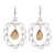 Citrine dangle earrings, 'Sunshine Crown' - Citrine dangle earrings