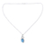 Topaz pendant necklace, 'Blue Delight' - Topaz pendant necklace (image 2b) thumbail