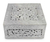 Soapstone jewelry box, 'Floral Garland' - Hand Carved Jali Jewelry Box from India
