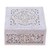 Soapstone jewelry box, 'Floral Medallion' - Indian Jali Soapstone Jewelry Box (image 2c) thumbail