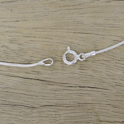 Halskette mit Amethyst-Anhänger - Einzigartige Halskette mit Anhänger aus Sterlingsilber und Amethyst